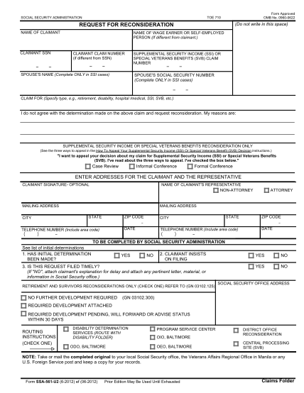 16 ssi disability application - Free to Edit, Download & Print | CocoDoc