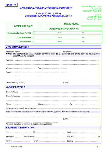 379170992-form-11a-application-for-a-construction-certificate-p-o-tamworth-nsw-gov