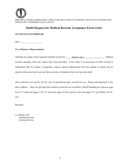 379188400-model-request-for-medical-records-acceptance-form-letter
