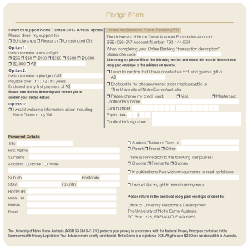 37935658-2012-annual-appeal-pledge-form-the-university-of-notre-dame