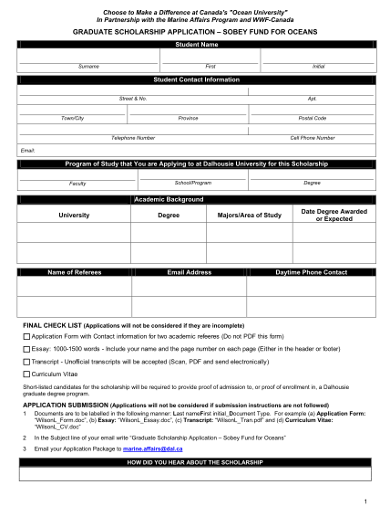 37936522-pdf-version-of-application-form-dalhousie-university