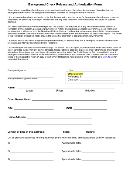 16 employment verification background check - Free to Edit, Download &  Print | CocoDoc