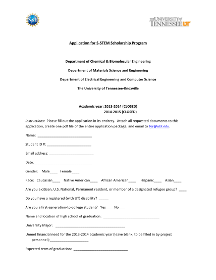 37942962-s-stem-application-form-college-of-engineering-the-university-engr-utk