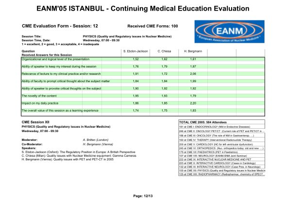 37958655-eanm05-istanbul-continuing-medical-education-evaluation-eanm