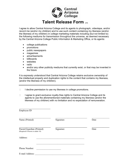 38063002-talent-release-form-v4-central-arizona-college-centralaz