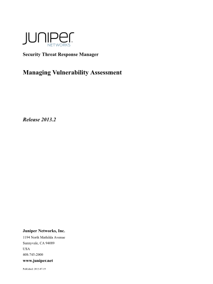 38103365-security-threat-response-manager-managing-vulnerability-assessment-release-2013-juniper