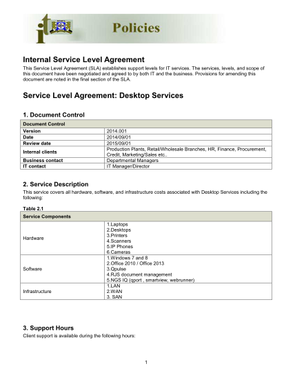 381038272-internal-service-level-agreement-service-level-agreement