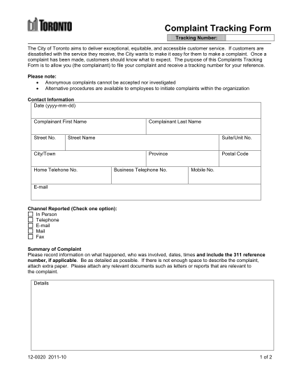 38127339-complaint-tracking-form-city-of-toronto