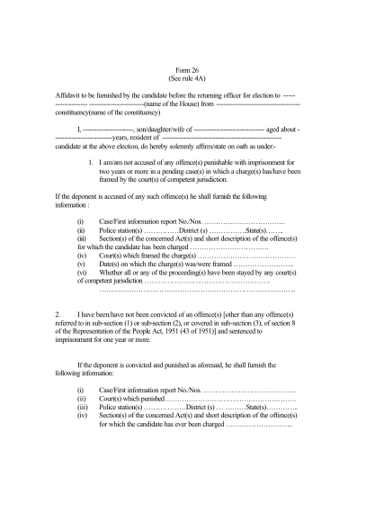 38137915-fillable-form-26-see-rule-4a-of-election-affidavit-in-word-format-karunadu-gov