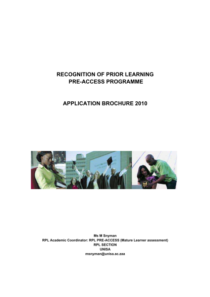 38217721-fillable-unisa-recognition-of-prior-learning-pre-assessment-online-application-form-unisa-ac