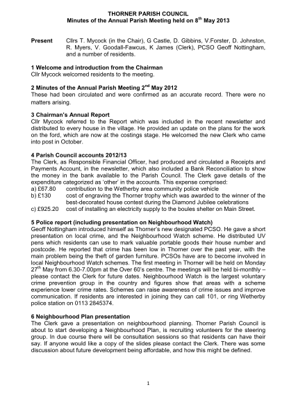 382427554-annual-parish-meeting-minutes-8-may-2013-thorner-parish-council-thorner-parish-council-org