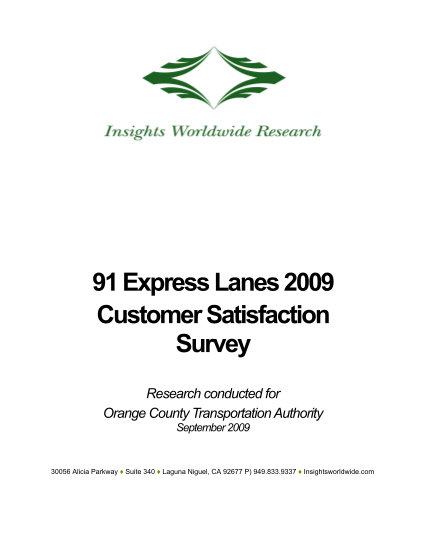 38262972-91-express-lanes-2009-customer-satisfaction-survey