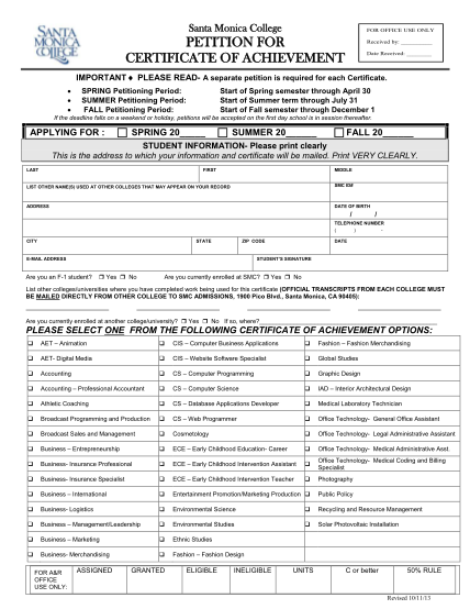 38265632-certificate-of-achievement-petition-oct2013-santa-monica-college-smc