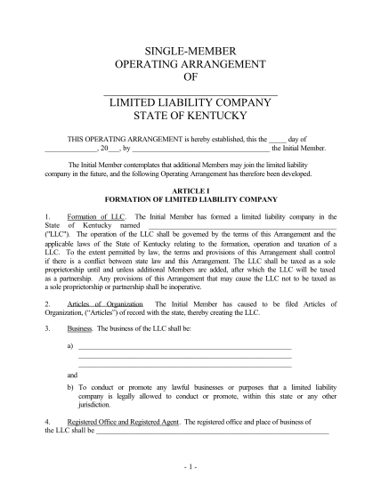 3832062-kentucky-single-member-limited-liability-company-llc-operating-agreement
