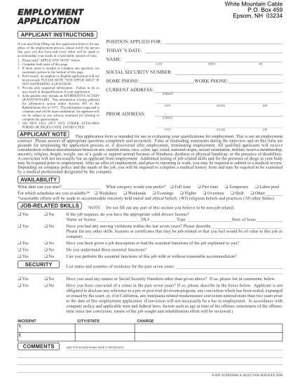 383364193-employment-application-white-mountain-cable-llc