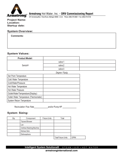 383761901-armstrong-hot-water-inc-drv-commissioning-report