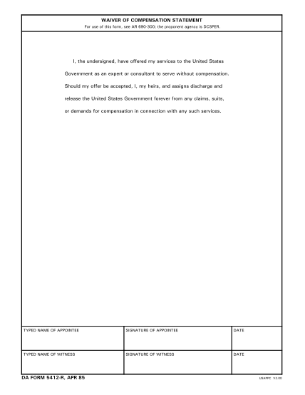 92 Da Form 5501 R Calculator Page 4 Free To Edit Download And Print