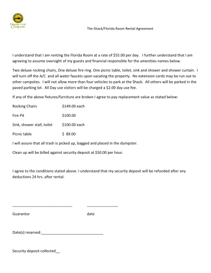 17 room rental agreement florida - Free to Edit, Download & Print | CocoDoc