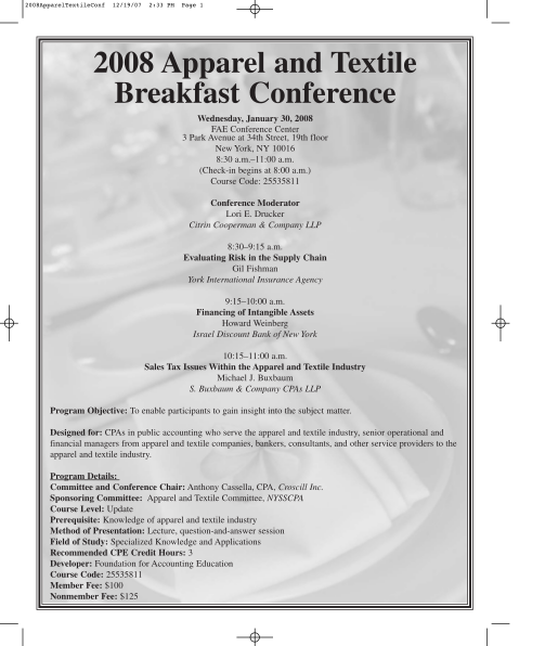 38504547-2008-apparel-and-textile-breakfast-conference-nysscpaorg-nysscpa