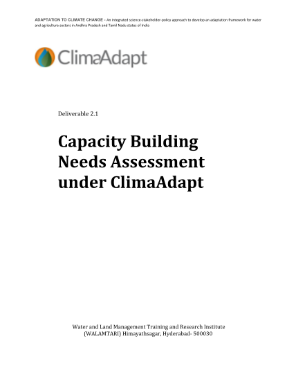 385048511-capacity-building-needs-assessment-under-climaadapt-climaadapt