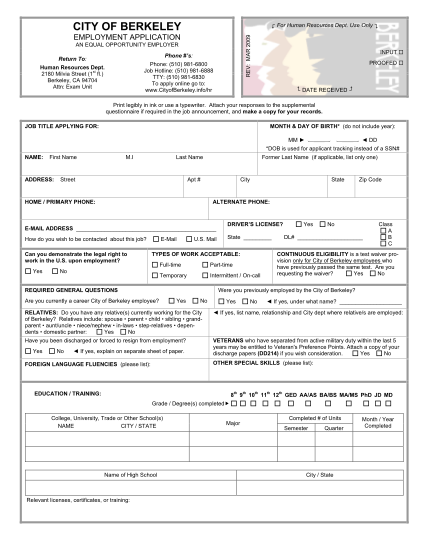 38585133-form-employment-applicationdoc-zab-staff-report-template-cityofberkeley