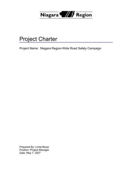 38632558-project-charter-niagara-region-wide-road-safety-campaign