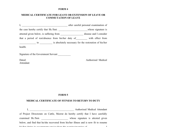 23 Medical Certification Form For Leave Of Absence Free To Edit 