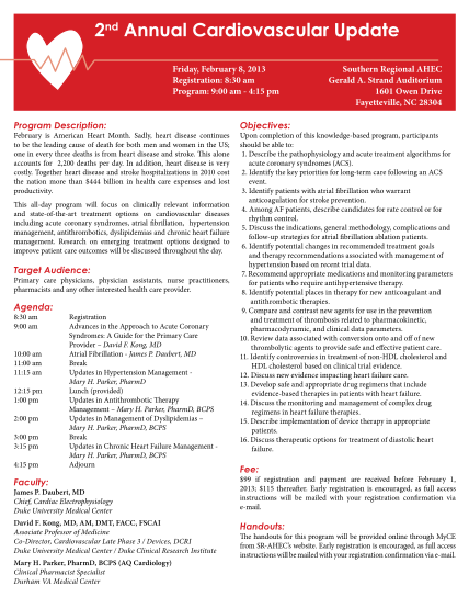 38678658-2nd-annual-cardiovascular-update-north-carolina-board-of-ncbop