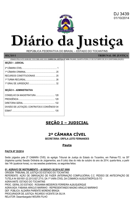 386819790-dj-3439-01102014-dirio-da-justia-repblica-federativa-do-brasil-estado-do-tocantins-seo-i-tribunal-de-justia-criado-pelo-ato-0289-de-17011989ano-xxvidirio-da-justia-n-3439palmas-quartafeira-01-de-outubro-de-2014-disponibilizao-seo-i