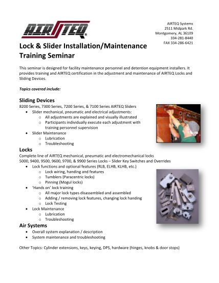 386921443-lock-amp-slider-installationmaintenance-training-seminar
