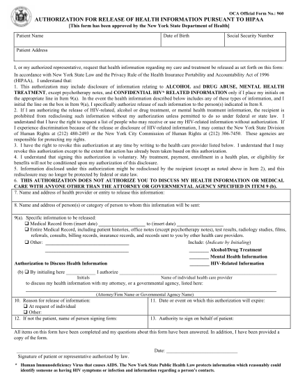 387203623-oca-official-form-no-960-authorization-for-release-of-ellenvilleregional