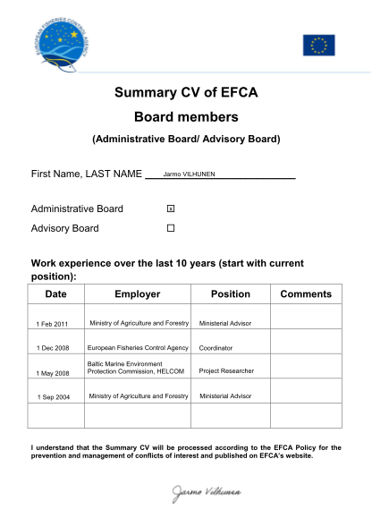 387310649-summary-cv-of-efca-board-members-efca-europa