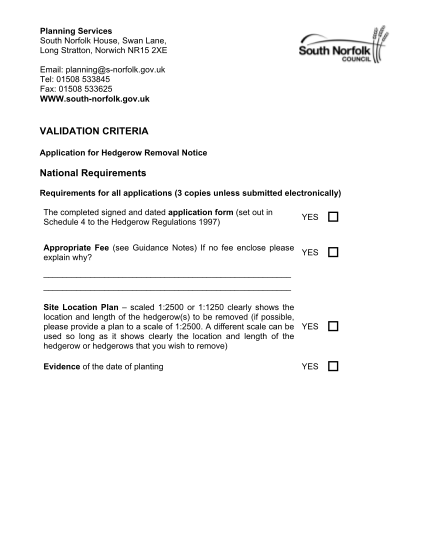 38733926-validation-checklist-bapplicationb-for-hedgerow-removal-notice-pdf-bb-south-norfolk-gov