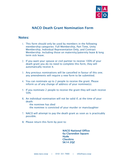 387658141-naco-death-benefit-nomination-form-naco