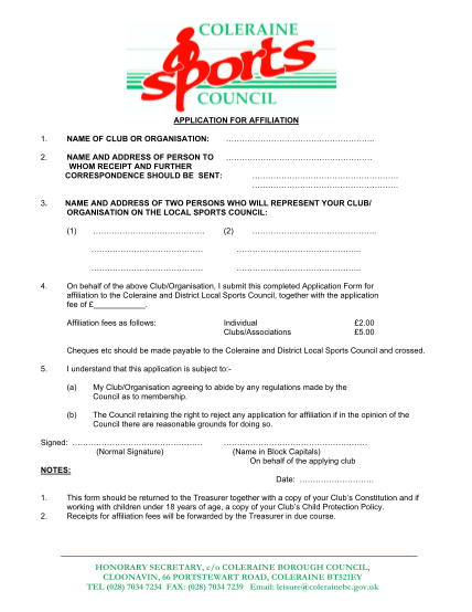 38798502-coleraine-sports-council-affiliation-application-form