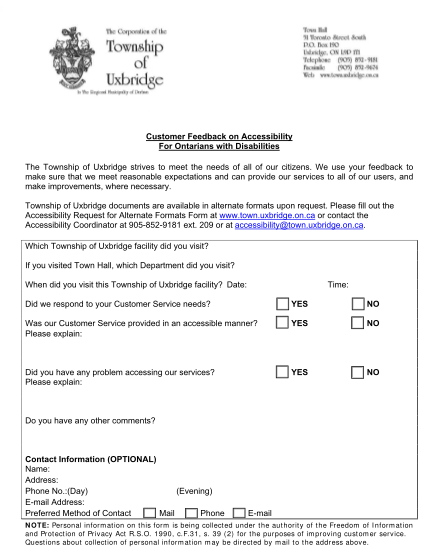 38815495-feedback-form-the-township-of-uxbridge-town-uxbridge-on