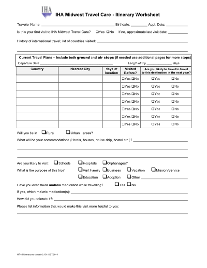 388909480-iha-midwest-travel-care-itinerary-worksheet
