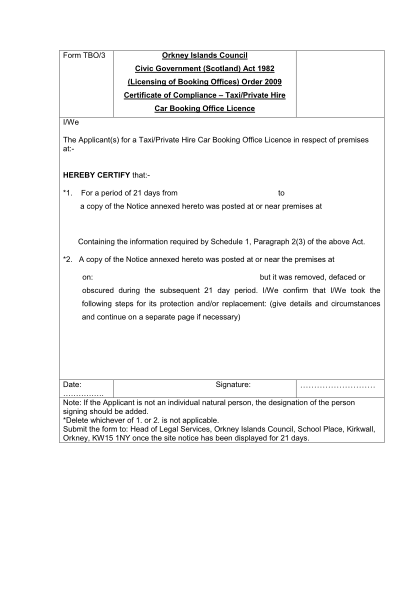 38924607-form-tb03-compliance-certificate-orkney-islands-council-orkney-gov