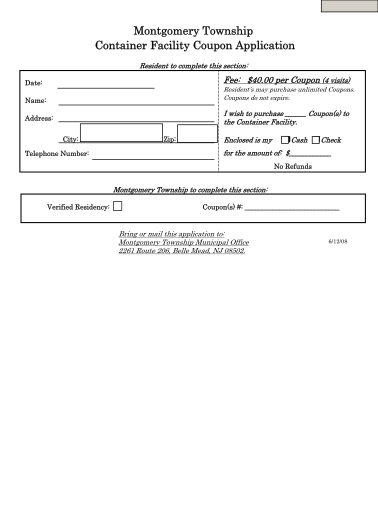 38945464-montgomery-township-container-facility-coupon-application-montgomery-nj