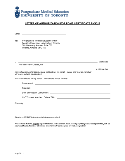 38966084-letter-of-authorization-for-pgme-certificate-pickup-university-of-toronto