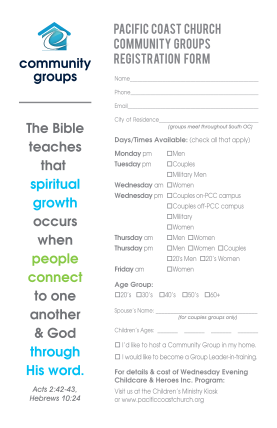 390701853-community-groups-pacific-coast-church-community-groups-registration-form-name-phone-email-the-bible-teaches-that-spiritual-growth-occurs-when-people-connect-to-one-another-ampamp-pacificcoastchurch