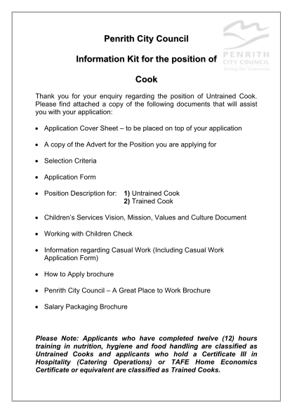 39071169-penrith-city-council-information-kit-for-the-position-of-cook