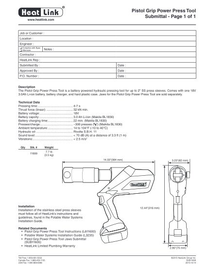 391622378-heat-link-pistol-grip-power-press-tool-submittal-page-1