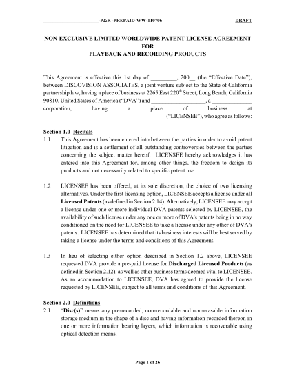 391702081-non-exclusive-limited-worldwide-patent-license-agreement