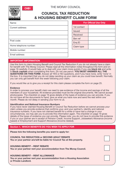 39184162-housing-benefit-and-or-council-tax-reduction-form-the-moray-moray-gov