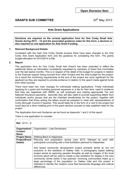 39196315-arts-grant-applicationspdf-corby-borough-council