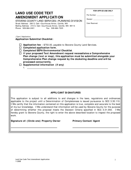 39230641-land-use-code-text-amendment-application-stevens-county-co-stevens-wa