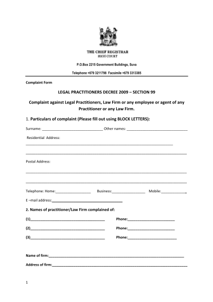 39262498-complaint-against-legal-practitioner-fiji-form