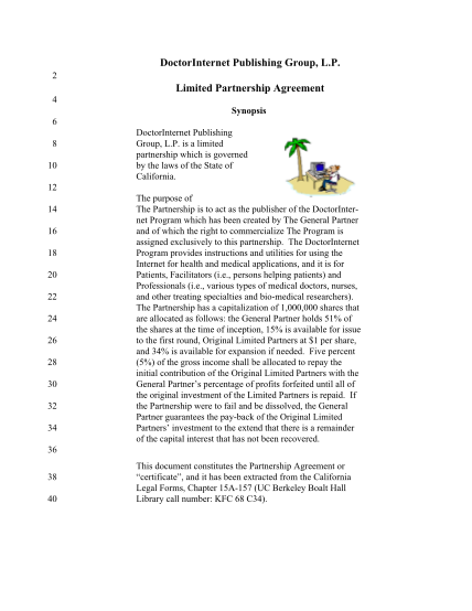 392768258-doctorinternet-publishing-group-lp-limited-partnership-agreement-fis