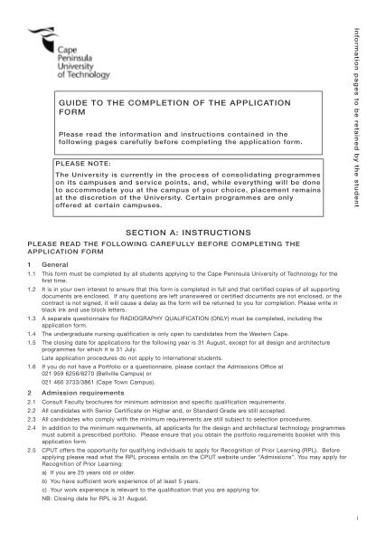 39291577-section-a-instructions-guide-to-the-completion-of-the-application-form